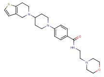 4-[4-(6,7-dihydrothieno[3,2-c]pyridin-5(4H)-yl)-1-piperidinyl]-N-[2-(4-morpholinyl)ethyl]benzamide