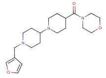 1'-(3-furylmethyl)-4-(4-morpholinylcarbonyl)-1,4'-bipiperidine