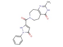 2-methyl-7-[(5-oxo-1-phenyl-2,5-dihydro-1H-pyrazol-3-yl)carbonyl]-3,5,6,7,8,9-hexahydro-4H-pyrimido[4,5-d]azepin-4-one