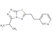 3-isopropyl-6-(2-pyridin-3-ylethyl)[1,2,4]triazolo[3,4-b][1,3,4]thiadiazole