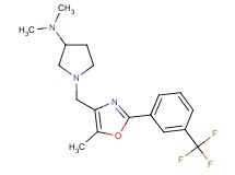 N,N-dimethyl-1-({5-methyl-2-[3-(trifluoromethyl)phenyl]-1,3-oxazol-4-yl}methyl)pyrrolidin-3-amine