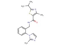 2-isopropyl-4-methyl-N-[2-(2-methyl-1H-imidazol-1-yl)benzyl]-1,3-thiazole-5-carboxamide