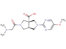 (3aS*,6aS*)-2-(N,N-dimethylglycyl)-5-(5-methoxy-2-pyrimidinyl)hexahydropyrrolo[3,4-c]pyrrole-3a(1H)-carboxylic acid
