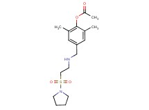 2,6-dimethyl-4-({[2-(pyrrolidin-1-ylsulfonyl)ethyl]amino}methyl)phenyl acetate