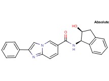N-[(1R,2S)-2-hydroxy-2,3-dihydro-1H-inden-1-yl]-2-phenylimidazo[1,2-a]pyridine-6-carboxamide
