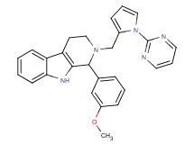 1-(3-methoxyphenyl)-2-{[1-(2-pyrimidinyl)-1H-pyrrol-2-yl]methyl}-2,3,4,9-tetrahydro-1H-beta-carboline