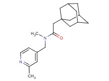 2-(1-adamantyl)-N-methyl-N-[(2-methylpyridin-4-yl)methyl]acetamide