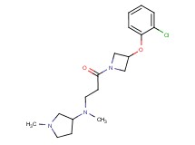 N-{3-[3-(2-chlorophenoxy)-1-azetidinyl]-3-oxopropyl}-N,1-dimethyl-3-pyrrolidinamine