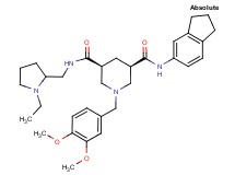 (3R,5S)-N-(2,3-dihydro-1H-inden-5-yl)-1-(3,4-dimethoxybenzyl)-N'-[(1-ethyl-2-pyrrolidinyl)methyl]-3,5-piperidinedicarboxamide