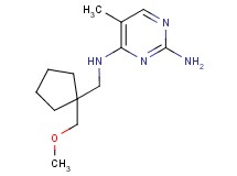N~4~-{[1-(methoxymethyl)cyclopentyl]methyl}-5-methylpyrimidine-2,4-diamine