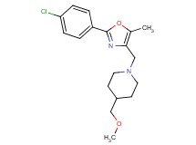 1-{[2-(4-chlorophenyl)-5-methyl-1,3-oxazol-4-yl]methyl}-4-(methoxymethyl)piperidine