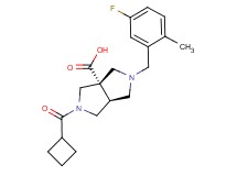 (3aS*,6aS*)-2-(cyclobutylcarbonyl)-5-(5-fluoro-2-methylbenzyl)hexahydropyrrolo[3,4-c]pyrrole-3a(1H)-carboxylic acid