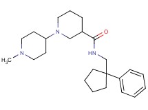 1'-methyl-N-[(1-phenylcyclopentyl)methyl]-1,4'-bipiperidine-3-carboxamide