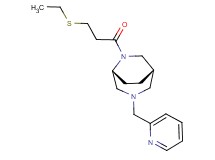 (1S*,5R*)-6-[3-(ethylthio)propanoyl]-3-(2-pyridinylmethyl)-3,6-diazabicyclo[3.2.2]nonane