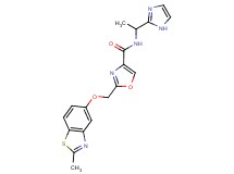 N-[1-(1H-imidazol-2-yl)ethyl]-2-{[(2-methyl-1,3-benzothiazol-5-yl)oxy]methyl}-1,3-oxazole-4-carboxamide