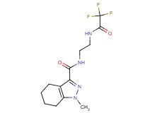 1-methyl-N-{2-[(trifluoroacetyl)amino]ethyl}-4,5,6,7-tetrahydro-1H-indazole-3-carboxamide