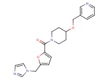 3-[({1-[5-(1H-imidazol-1-ylmethyl)-2-furoyl]-4-piperidinyl}oxy)methyl]pyridine