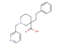 3-(2-phenylethyl)-1-(pyridin-3-ylmethyl)piperidine-3-carboxylic acid