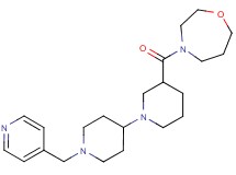 3-(1,4-oxazepan-4-ylcarbonyl)-1'-(pyridin-4-ylmethyl)-1,4'-bipiperidine