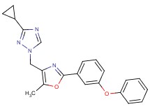 3-cyclopropyl-1-{[5-methyl-2-(3-phenoxyphenyl)-1,3-oxazol-4-yl]methyl}-1H-1,2,4-triazole