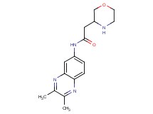 N-(2,3-dimethyl-6-quinoxalinyl)-2-(3-morpholinyl)acetamide