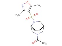(1S*,5R*)-3-acetyl-6-[(3,5-dimethyl-4-isoxazolyl)sulfonyl]-3,6-diazabicyclo[3.2.2]nonane