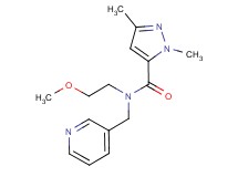N-(2-methoxyethyl)-1,3-dimethyl-N-(pyridin-3-ylmethyl)-1H-pyrazole-5-carboxamide