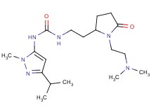 N-(2-{1-[2-(dimethylamino)ethyl]-5-oxopyrrolidin-2-yl}ethyl)-N'-(3-isopropyl-1-methyl-1H-pyrazol-5-yl)urea