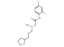 N-(4-chloro-2-fluorophenyl)-2-{methyl[3-(tetrahydrofuran-2-yl)propyl]amino}acetamide