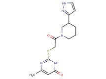 6-methyl-2-({2-oxo-2-[3-(1H-pyrazol-3-yl)piperidin-1-yl]ethyl}thio)pyrimidin-4(3H)-one