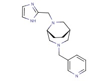 (1S*,5R*)-6-(1H-imidazol-2-ylmethyl)-3-(3-pyridinylmethyl)-3,6-diazabicyclo[3.2.2]nonane