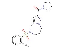 5-[(2-methylphenyl)sulfonyl]-2-(pyrrolidin-1-ylcarbonyl)-5,6,7,8-tetrahydro-4H-pyrazolo[1,5-a][1,4]diazepine