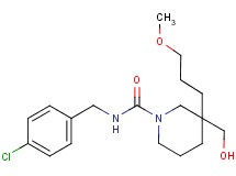 N-(4-chlorobenzyl)-3-(hydroxymethyl)-3-(3-methoxypropyl)-1-piperidinecarboxamide