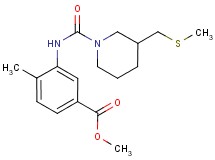 methyl 4-methyl-3-[({3-[(methylthio)methyl]piperidin-1-yl}carbonyl)amino]benzoate