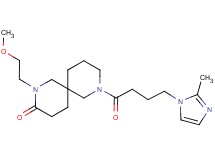 2-(2-methoxyethyl)-8-[4-(2-methyl-1H-imidazol-1-yl)butanoyl]-2,8-diazaspiro[5.5]undecan-3-one