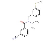 3-cyano-N-isopropyl-N-[3-(methylthio)benzyl]benzamide