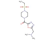 1-(5-{[4-(ethylsulfonyl)piperazin-1-yl]carbonyl}-1,3,4-oxadiazol-2-yl)-N,N-dimethylmethanamine