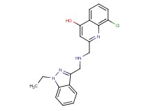 8-chloro-2-({[(1-ethyl-1H-indazol-3-yl)methyl]amino}methyl)quinolin-4-ol