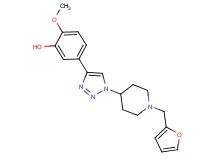 5-{1-[1-(2-furylmethyl)piperidin-4-yl]-1H-1,2,3-triazol-4-yl}-2-methoxyphenol