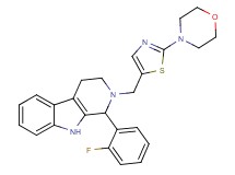 1-(2-fluorophenyl)-2-{[2-(4-morpholinyl)-1,3-thiazol-5-yl]methyl}-2,3,4,9-tetrahydro-1H-beta-carboline