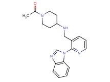 1-acetyl-N-{[2-(1H-benzimidazol-1-yl)-3-pyridinyl]methyl}-4-piperidinamine