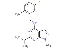 N-(5-fluoro-2-methylbenzyl)-6-isopropyl-1-methyl-1H-pyrazolo[3,4-d]pyrimidin-4-amine