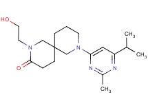 2-(2-hydroxyethyl)-8-(6-isopropyl-2-methyl-4-pyrimidinyl)-2,8-diazaspiro[5.5]undecan-3-one