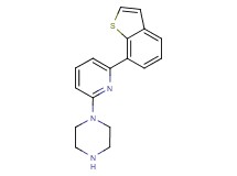 1-[6-(1-benzothien-7-yl)-2-pyridinyl]piperazine bis(trifluoroacetate)
