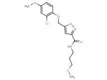 5-[(2-chloro-4-methoxyphenoxy)methyl]-N-[3-(methylthio)propyl]-3-isoxazolecarboxamide