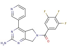 4-pyridin-3-yl-6-(3,4,5-trifluorobenzoyl)-6,7-dihydro-5H-pyrrolo[3,4-d]pyrimidin-2-amine