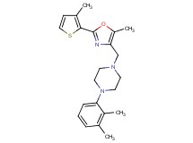 1-(2,3-dimethylphenyl)-4-{[5-methyl-2-(3-methyl-2-thienyl)-1,3-oxazol-4-yl]methyl}piperazine