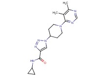 N-cyclopropyl-1-[1-(5,6-dimethylpyrimidin-4-yl)piperidin-4-yl]-1H-1,2,3-triazole-4-carboxamide