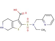 2-{[ethyl(pyridin-2-ylmethyl)amino]sulfonyl}-4,5,6,7-tetrahydrothieno[2,3-c]pyridine-3-carboxylic acid