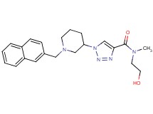 N-(2-hydroxyethyl)-N-methyl-1-[1-(2-naphthylmethyl)-3-piperidinyl]-1H-1,2,3-triazole-4-carboxamide